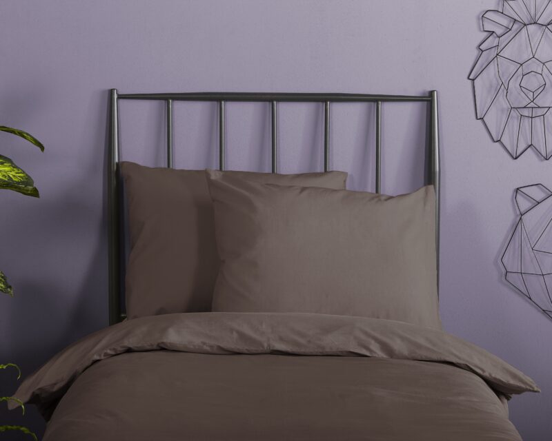 100% katoen/satijn dekbedset van HIP in 140 x 200/220 cm - Bruin