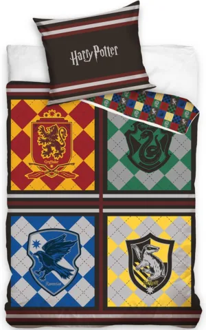 Harry Potter dekbedovertrek - Multicolor - 140 x 200 cm - 100% katoen