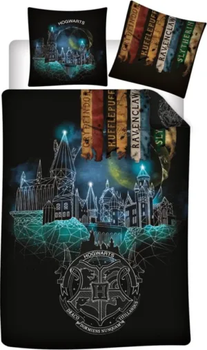 Harry Potter dekbedovertrek Tovenarij - Multicolor - 140 x 200 cm - 100% Polyester