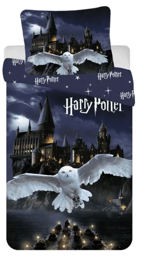 Harry Potter dekbedovertrek Zweinstein - Multicolor - 140 x 200 cm - 100% Polyester