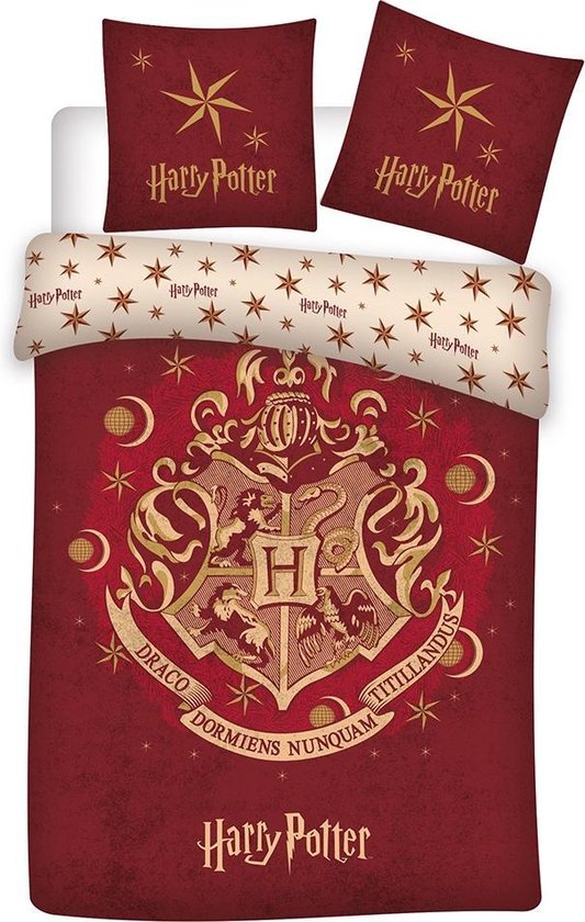 Harry Potter dekbedovertrek zweinstein - Multicolor - 140 x 200 cm - 100% katoen