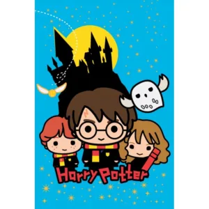 Harry Potter plaid cartoon - Oranje - 100 x 150 cm - 100% Polyester