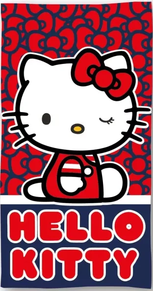 Hello Kitty strandlaken 70 x 140 cm - Rood - 70 x 140 cm - 100% Polyester