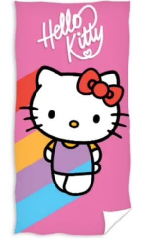 Hello Kitty strandlaken polyester 70 x 140 cm - Multicolor - 70 x 140 cm - 100% Polyester
