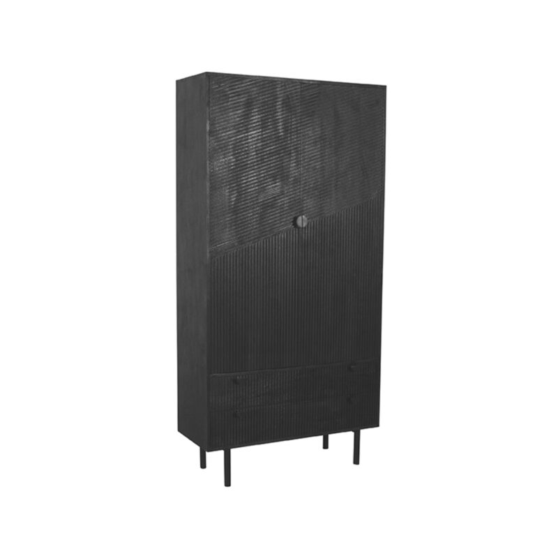 Mangohout kast Cotia van Label51 - Zwart