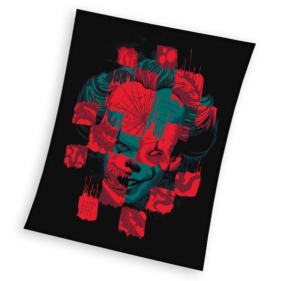 IT plaid 150 x 200 cm Zwart / Rood - Multicolor - 150 x 200 cm - 100% Polyester