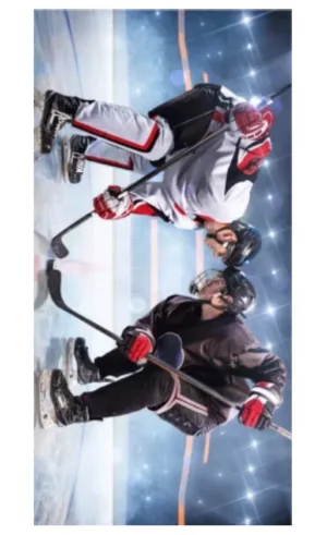 IJshockey - DREAMEE strandlaken - Multicolor - 70 x 140 cm - 100% katoen