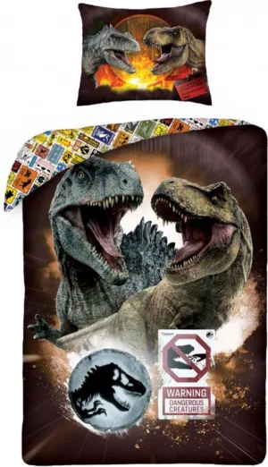 Jurassic World dekbedovertrek Dominion 140 x 200 cm - Multicolor - 140 x 200 cm - 100% katoen