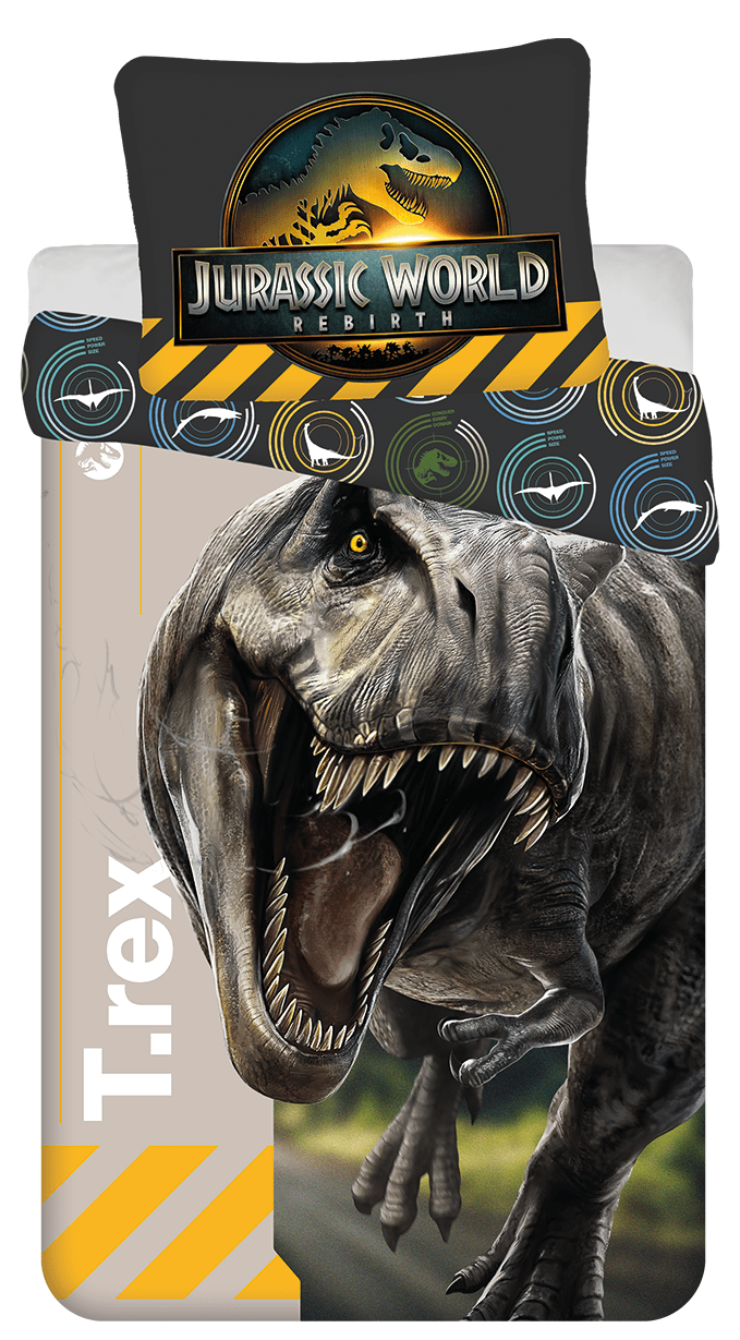 Jurassic World dekbedovertrek - Multicolor - 140 x 200 cm - 100% katoen