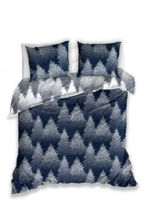 Sweet Home dekbedovertrek kerstbomen 200 x 220 cm - Multicolor - 200 x 220 cm - 100% katoen