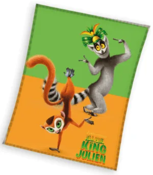 King Julien plaid meerkleurig 130x160cm - Multicolor - 130 x 160 cm - 100% Polyester