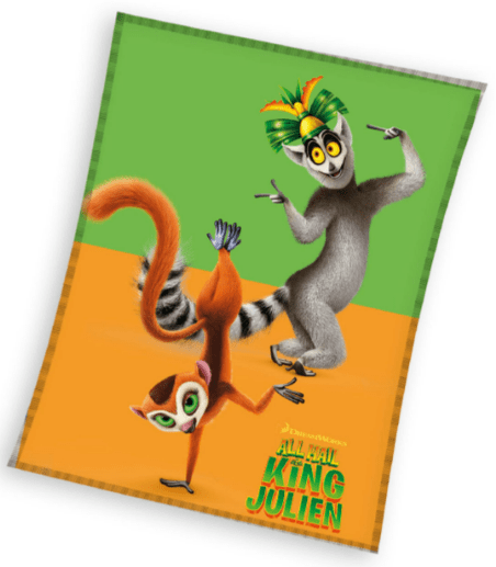 King Julien plaid meerkleurig 130x160cm - Multicolor - 130 x 160 cm - 100% Polyester