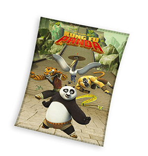 Kung Fu Panda plaid meerkleurig 130x160cm - Multicolor - 130 x 160 cm - 100% Polyester