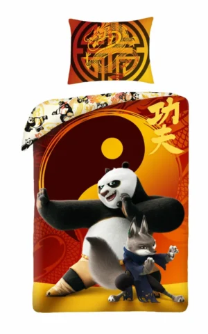 Kung Fu Panda dekbedovertrek 140 x 200 cm - Multicolor - 140 x 200 cm - Katoen