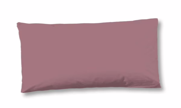 HIP Kussensloop "uni dessin" - Roze - (40x80 cm) - Katoen Satijn