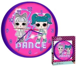 L.O.L Surprise klok 25 cm - Roze/Blauw