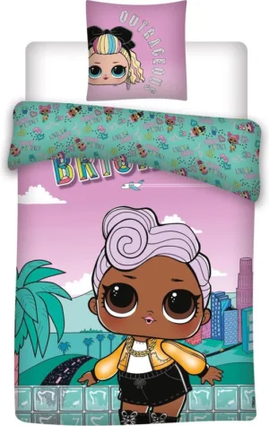 L.O.L Surprise dekbedovertrek bright 140 x 200 cm - Roze - 140 x 200 cm - 100% katoen