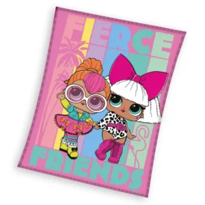 L.O.L Surprise plaid Friends 130 x 170 cm paars/roze - Roze - 130 x 170 cm - 100% Polyester
