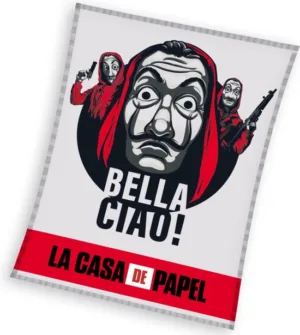La Casa de Papel plaid 150 x 200 cm - Multicolor - 150 x 200 cm - 100% Polyester