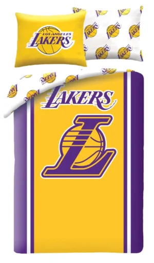 LA Lakers dekbedovertrek 140 x 200 cm - Multicolor - 140 x 200 cm - 100% Polyester