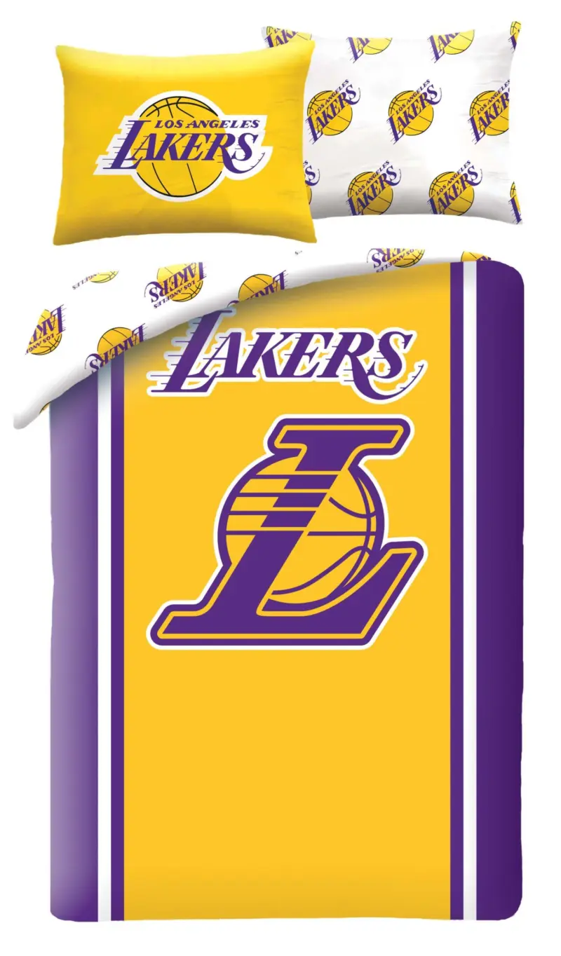 LA Lakers dekbedovertrek 140 x 200 cm - Multicolor - 140 x 200 cm - 100% Polyester