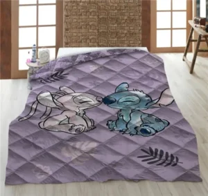 Lilo en Stitch sprei Paars 140 x 200 cm polyester - Paars - 140 x 200 cm - 100% Polyester