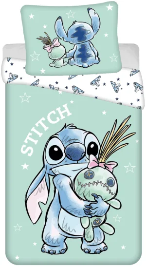 Lilo en Stitch dekbedovertrek Buddies 140 x 200 cm - Mint - 140 x 200 cm - 100% katoen