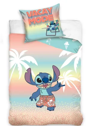 Lilo en Stitch dekbedovertrek Vacay Mode 140 x 200 cm - Multicolor - 140 x 200 cm - 100% katoen