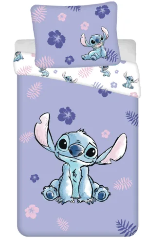 Lilo en Stitch dekbedovertrek sweet 140 x 200 cm - Paars - 140 x 200 cm - 100% katoen