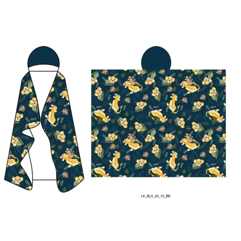 Disney The Lion King plaid met capuchon 120 x 150 cm - Multicolor - 120 x 150 cm - 100% Polyester
