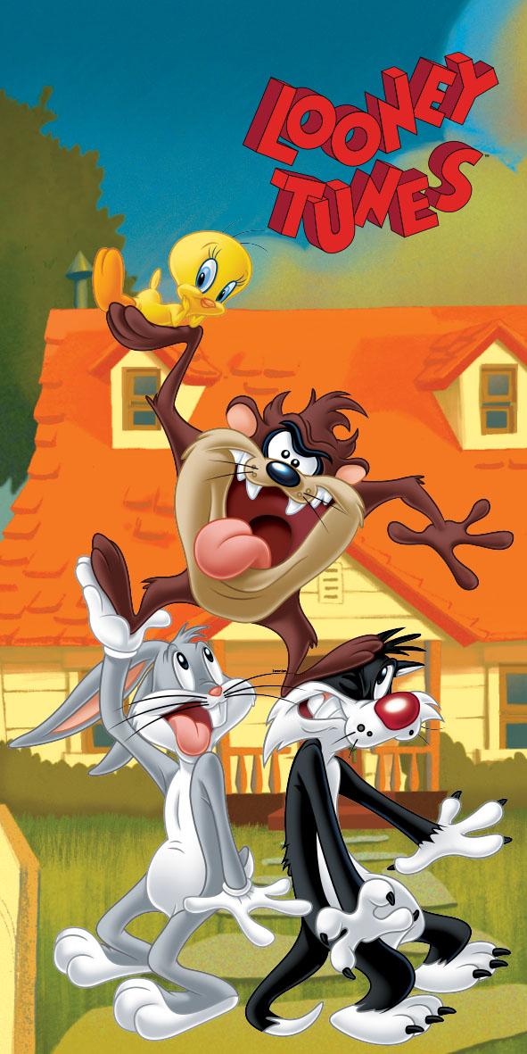 Looney Tunes strandlaken Gang 70 x 140 cm - Multicolor - 70 x 140 cm - 100% katoen