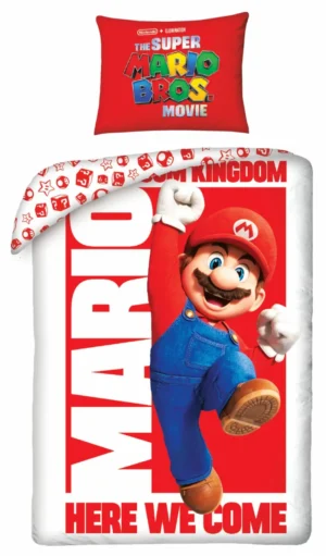 Mario dekbedovertrek Bros movie 140 x 200 cm - Multicolor - 140 x 200 cm - 100% katoen