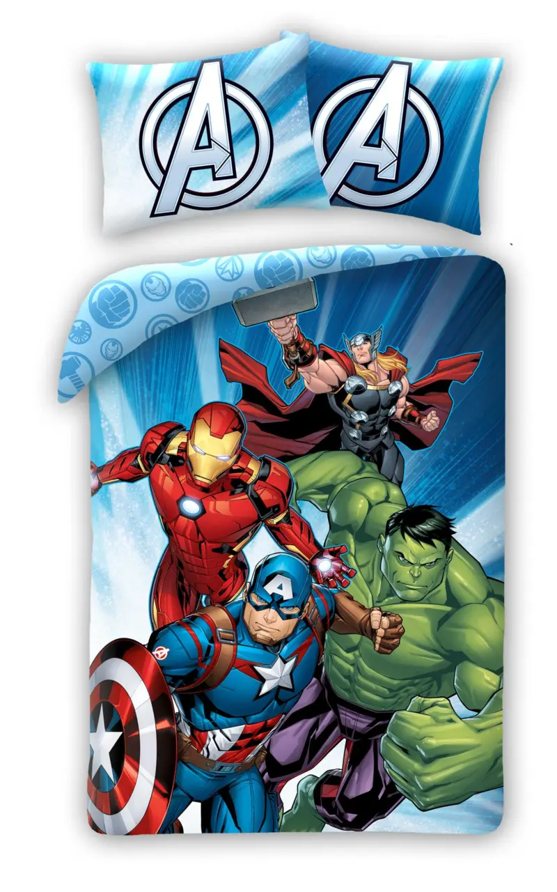 Marvel Avengers dekbedovertrek Team Winning - Multicolor - 140 x 200 cm - 100% katoen