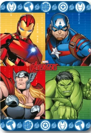 Marvel Avengers fleece deken 100 x 140 cm - Multicolor - 100 x 140 cm - 100% Polyester