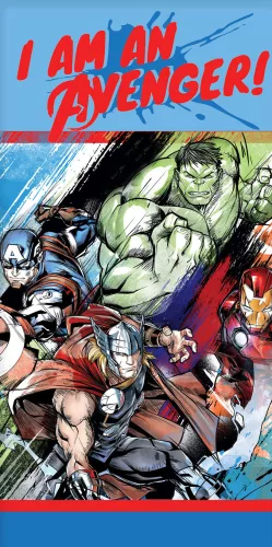 Marvel Avengers strandlaken I am An Avenger! 70 x 140 cm - Multicolor - 70 x 140 cm - 100% Polyester