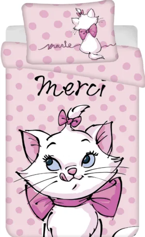 Disney AristoCats dekbedovertrek merci - Roze - 100 x 135 cm - Katoen