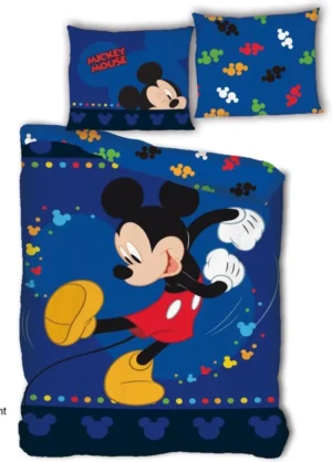 Disney Minnie Mouse dekbedovertrek Blauw - Wit/Rood - 140 x 200 cm - 100% Polyester