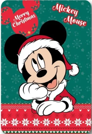 Disney Mickey Mouse fleece deken 100 x 140 cm - Groen - 100 x 140 cm - 100% Polyester