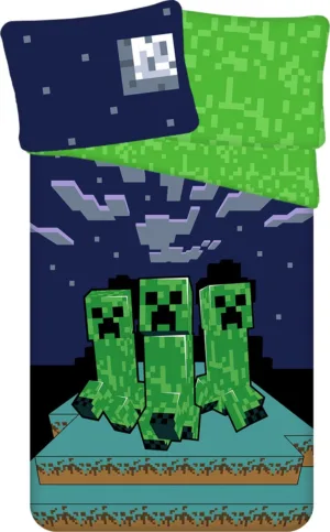 Minecraft dekbedovertrek Sssleep Tight - Multicolor - 140 x 200 cm - 100% katoen