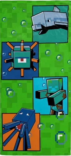 Minecraft strandlaken Ocean Depths 70 x 140 cm - 70 x 140 cm - 100% katoen