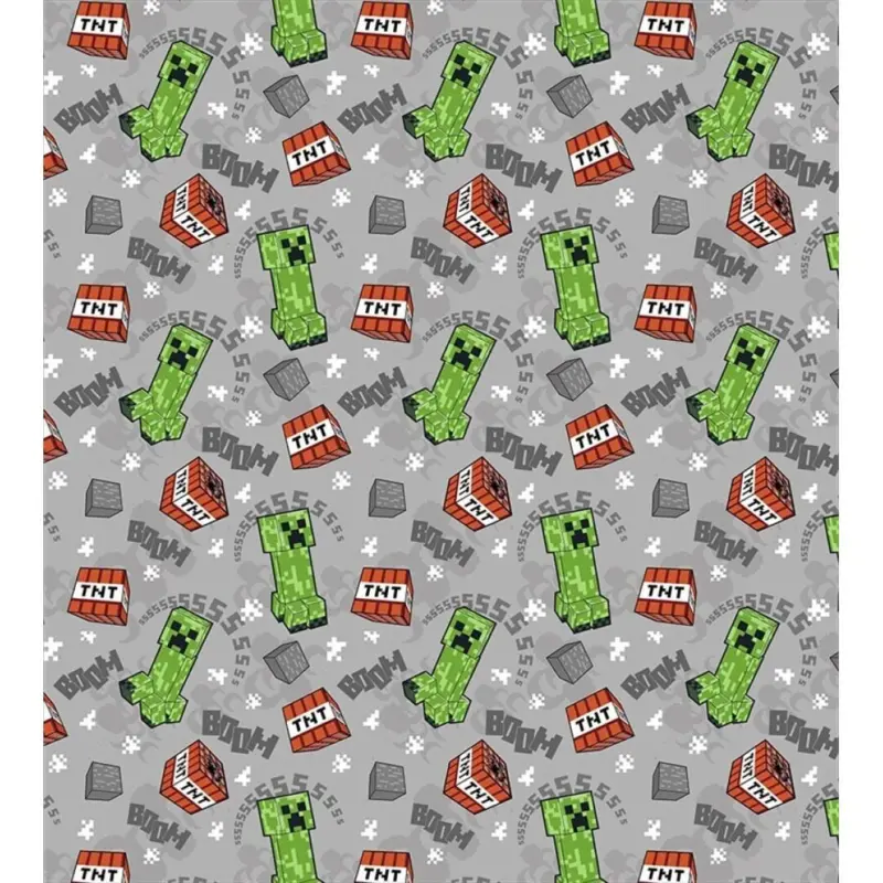 Minecraft plaid 180 x 200 cm - Multicolor - 180 x 200 cm - 100% Polyester