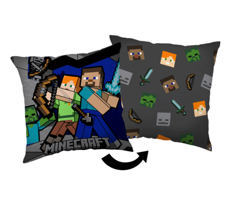 Minecraft sierkussen Surivival Mode 40X40 cm - 40 x 40 cm - 100% Polyester