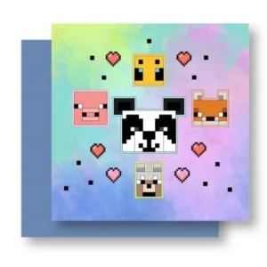 Minecraft sierkussen Animals - Multicolor - 35 x 35 cm - 100% Polyester