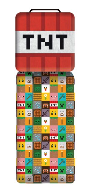Minecraft slaapzak TNT 50 x 130 cm - polyester