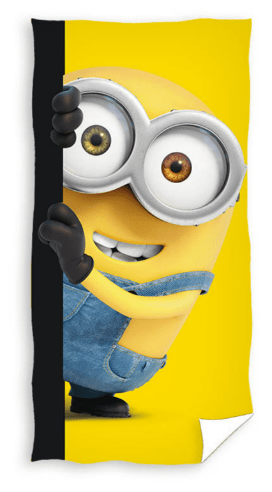 Minions strandlaken geel 70x140cm - Geel - 70 x 140 cm - 100% katoen