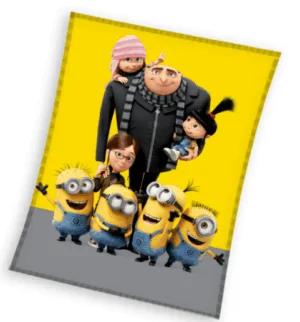 Minions plaid - Geel - 130 x 160 cm - 100% Polyester