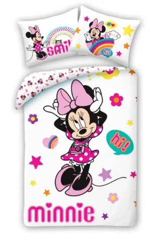 Disney Minnie Mouse dekbedovertrek Hi - Roze - 140 x 200 cm - 100% katoen