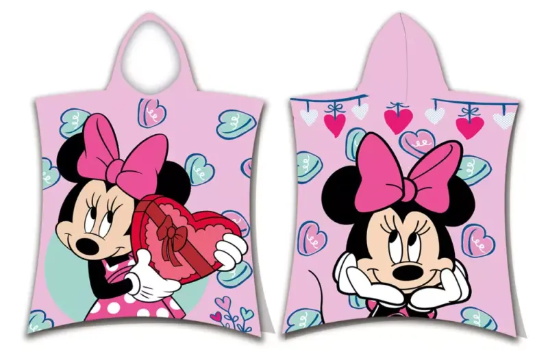 50 x 115 cm badponcho van Disney Minnie Mouse, 50 x 115 cm
