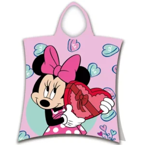 Disney Minnie Mouse poncho 50 x 115 cm - Roze - 50 x 115 cm - 100% katoen