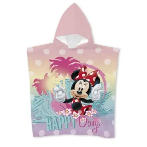 Disney Minnie Mouse poncho happy days 55 x 110 cm - Multicolor - 55 x 110 cm - 100% Polyester